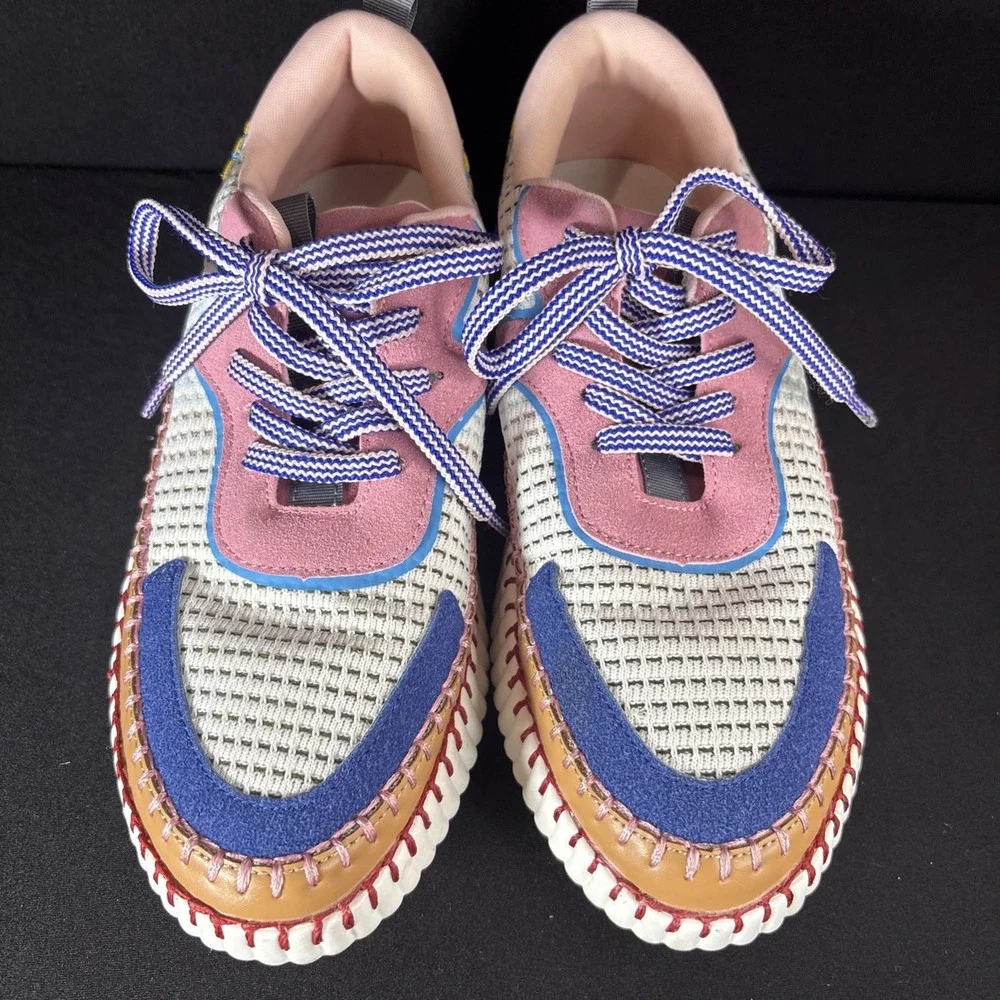 Cozzy Girl Stitched Tennis Shoes.‎ Multicolor, 8M